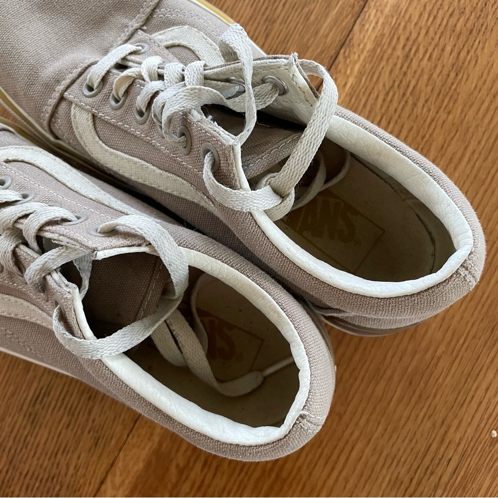 Vans Old Skool Platform neutral trainers - Picture 7 of 9